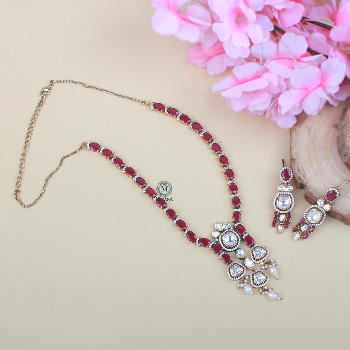 Daksha Polki Designer Necklace Set