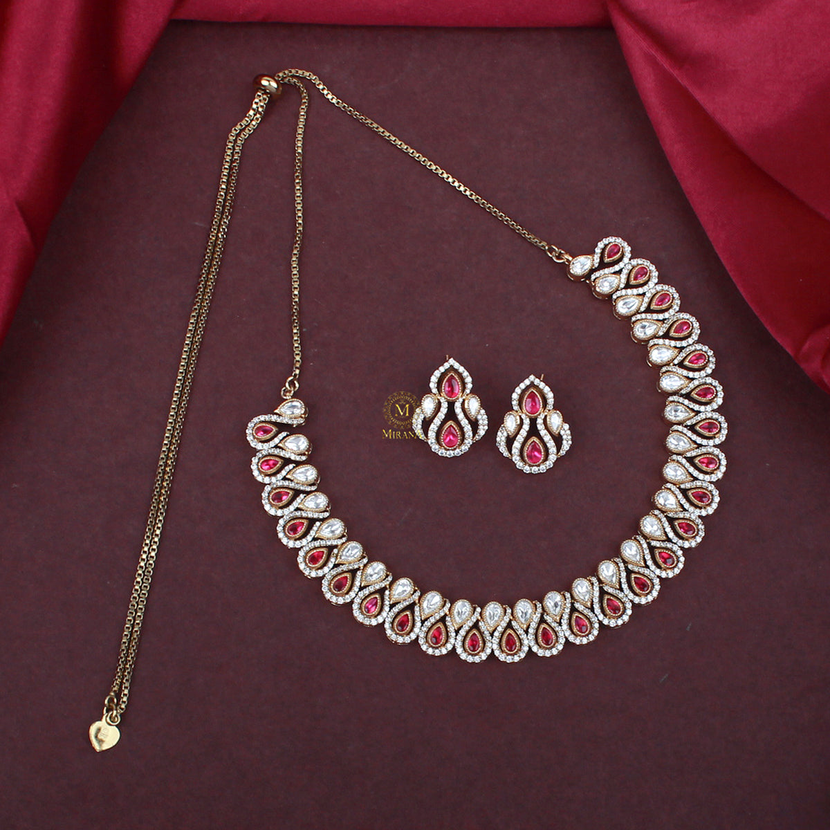 Damini Polki Designer Necklace Set