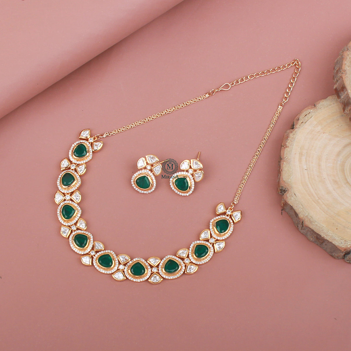 Nirali Polki Designer Necklace Set