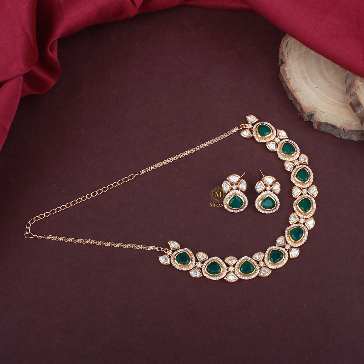 Nirali Polki Designer Necklace Set