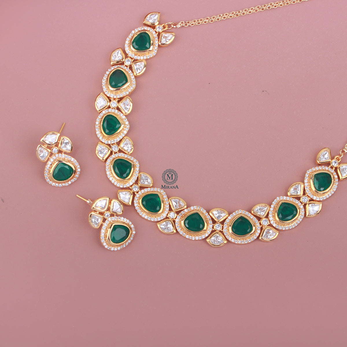 Nirali Polki Designer Necklace Set