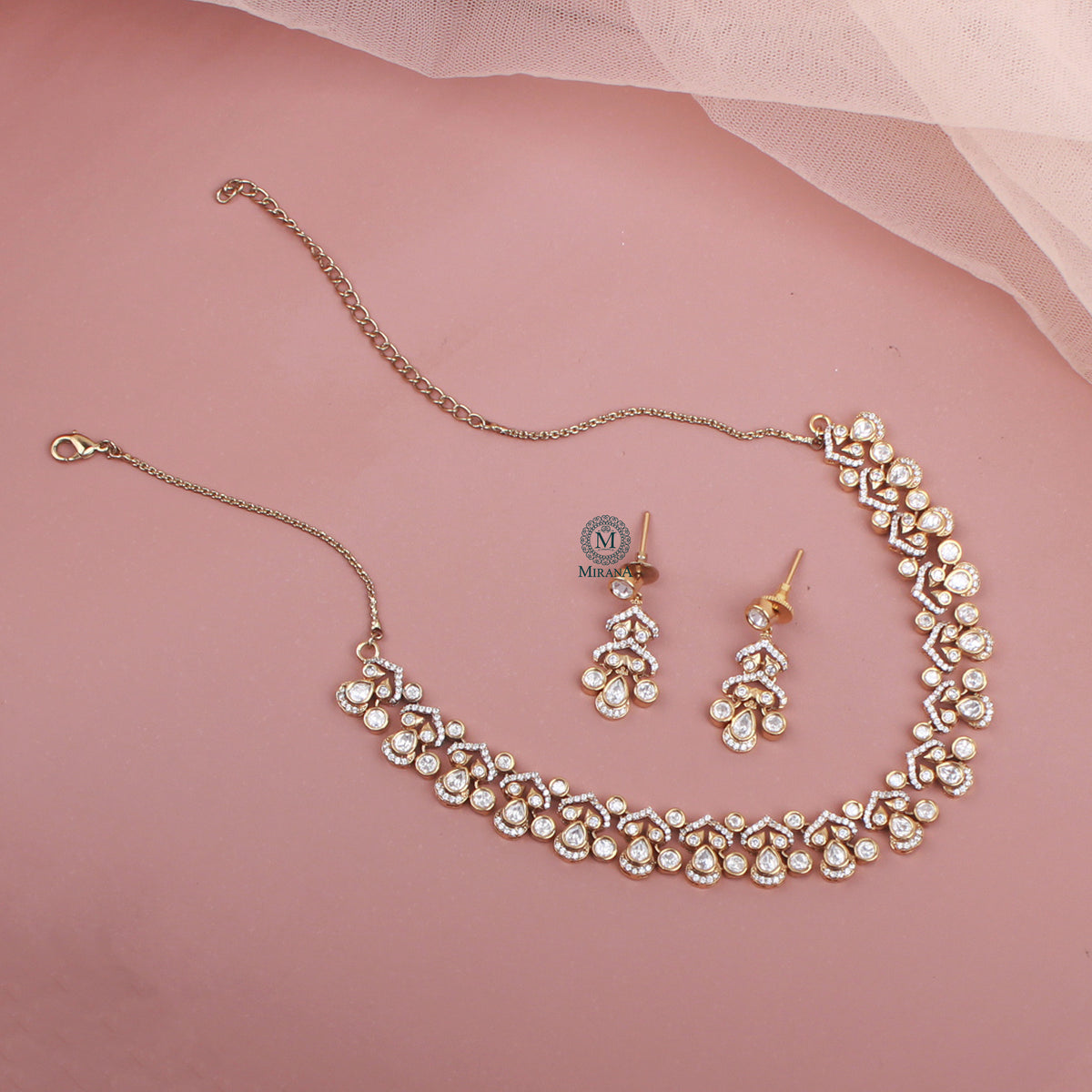 Dipti Polki Designer Necklace Set