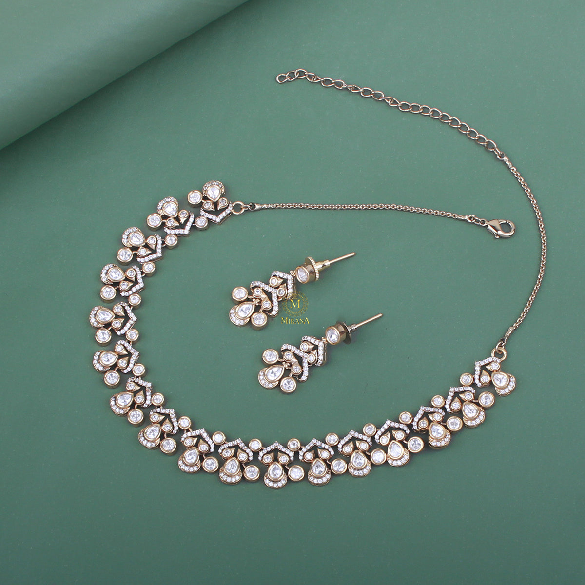 Dipti Polki Designer Necklace Set