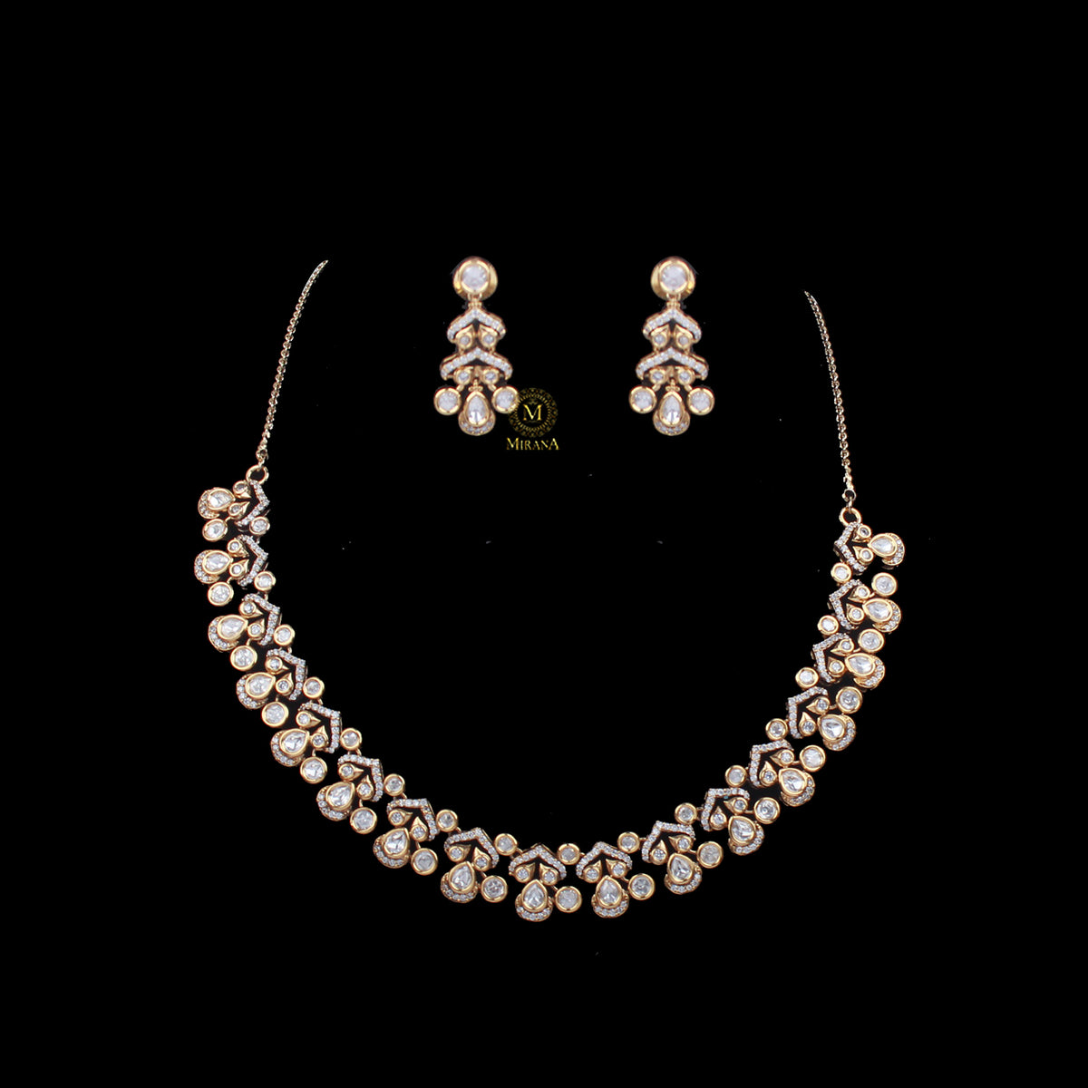 Dipti Polki Designer Necklace Set