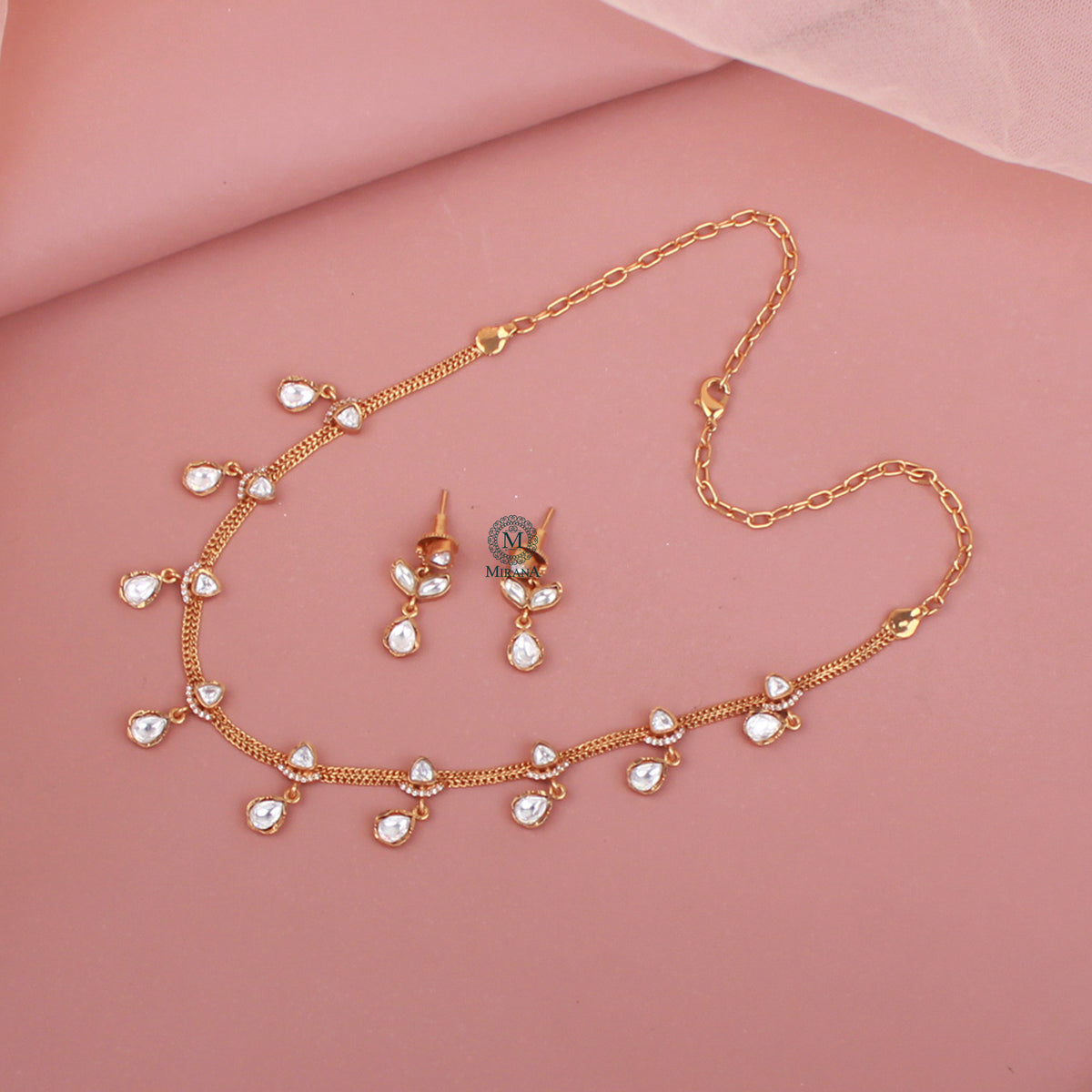 Piya Polki Designer Necklace Set