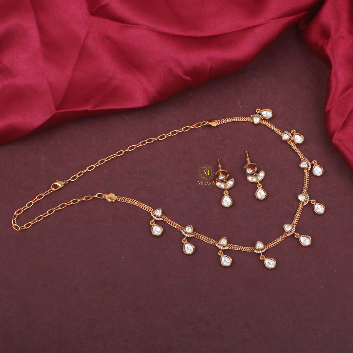 Piya Polki Designer Necklace Set