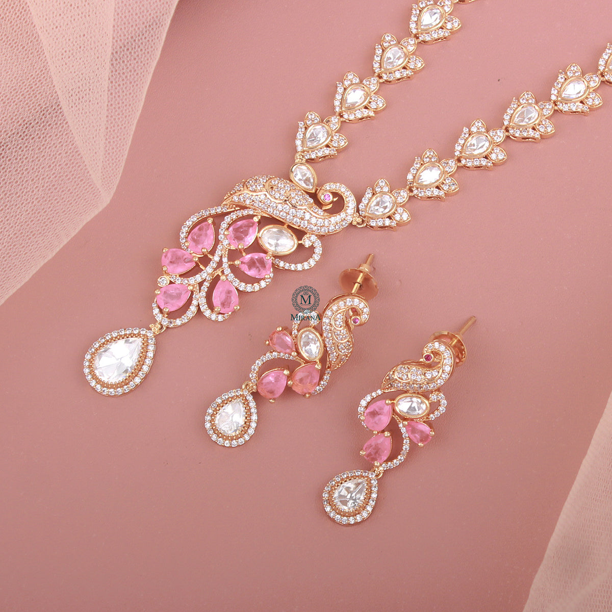 Mishka Polki Designer Necklace Set