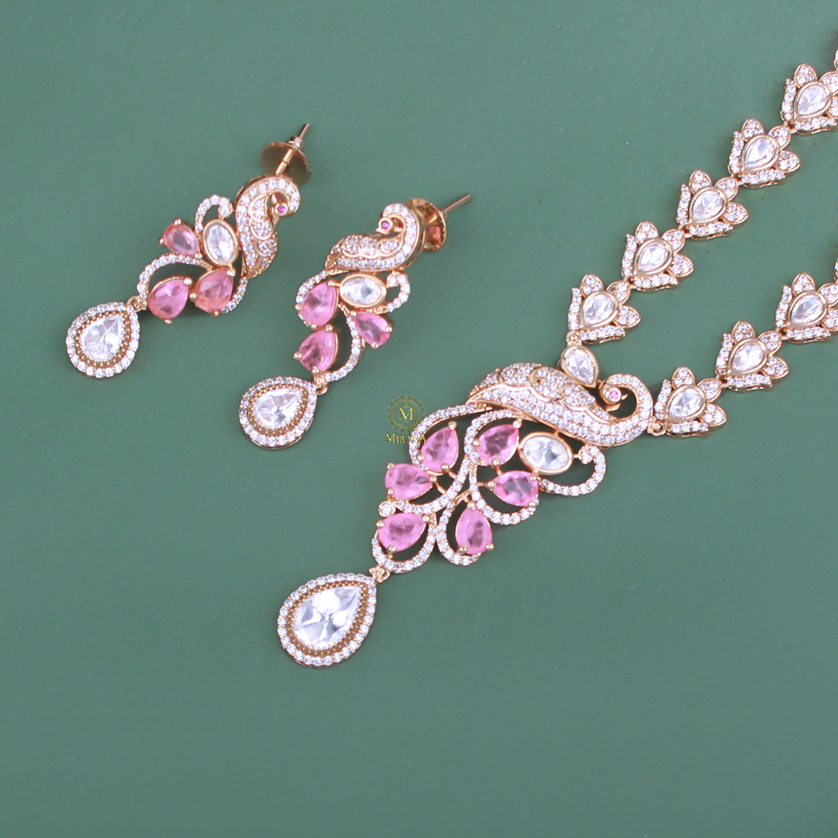 Mishka Polki Designer Necklace Set