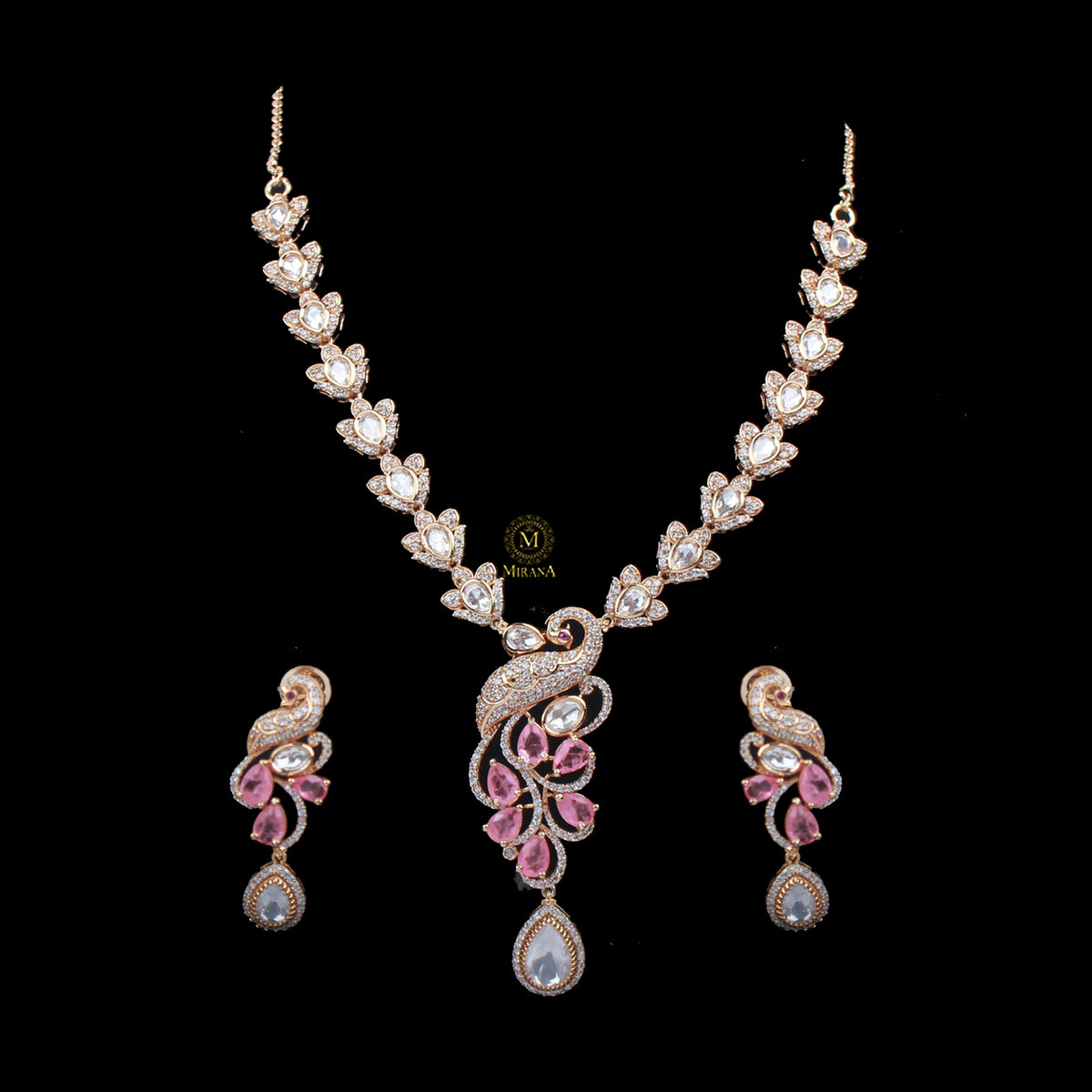 Mishka Polki Designer Necklace Set