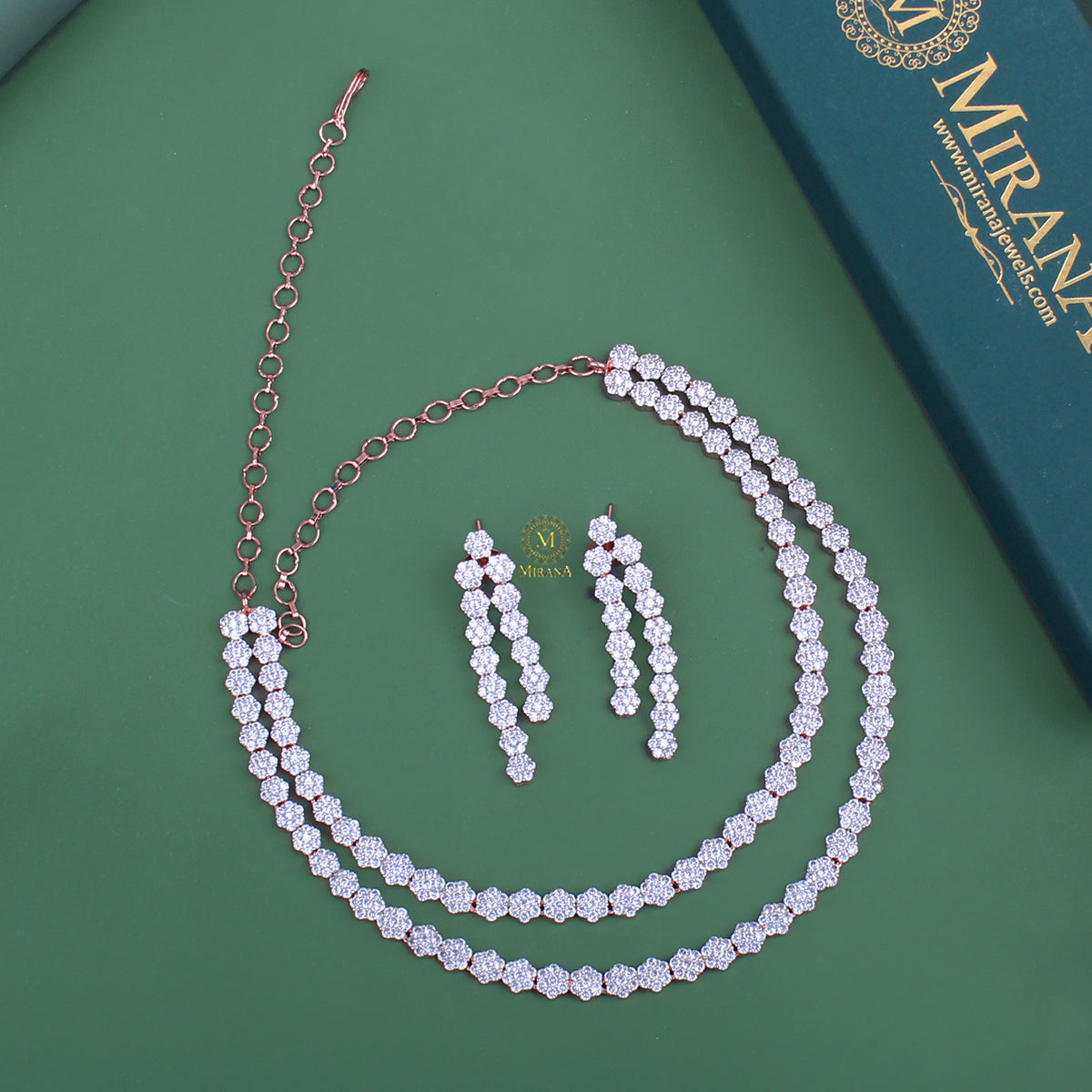 Liza CZ Layered Necklace Set