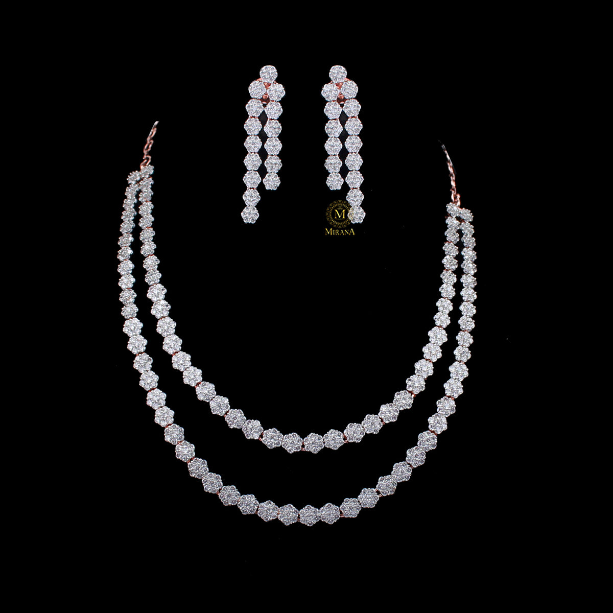 Liza CZ Layered Necklace Set