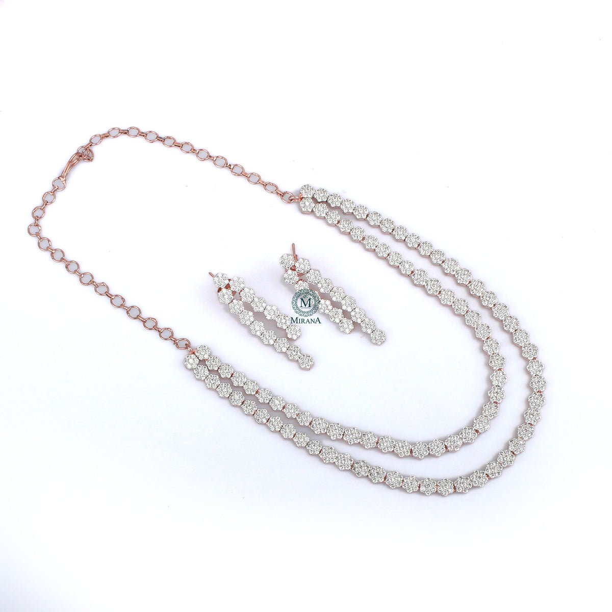 Liza CZ Layered Necklace Set