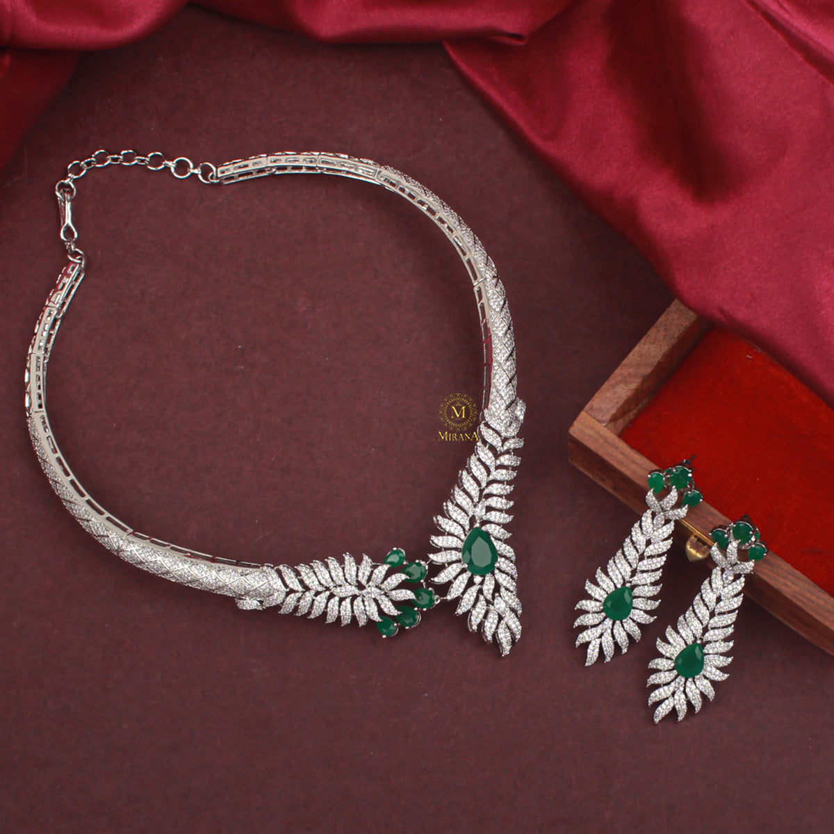 Neysa CZ Designer Necklace Set