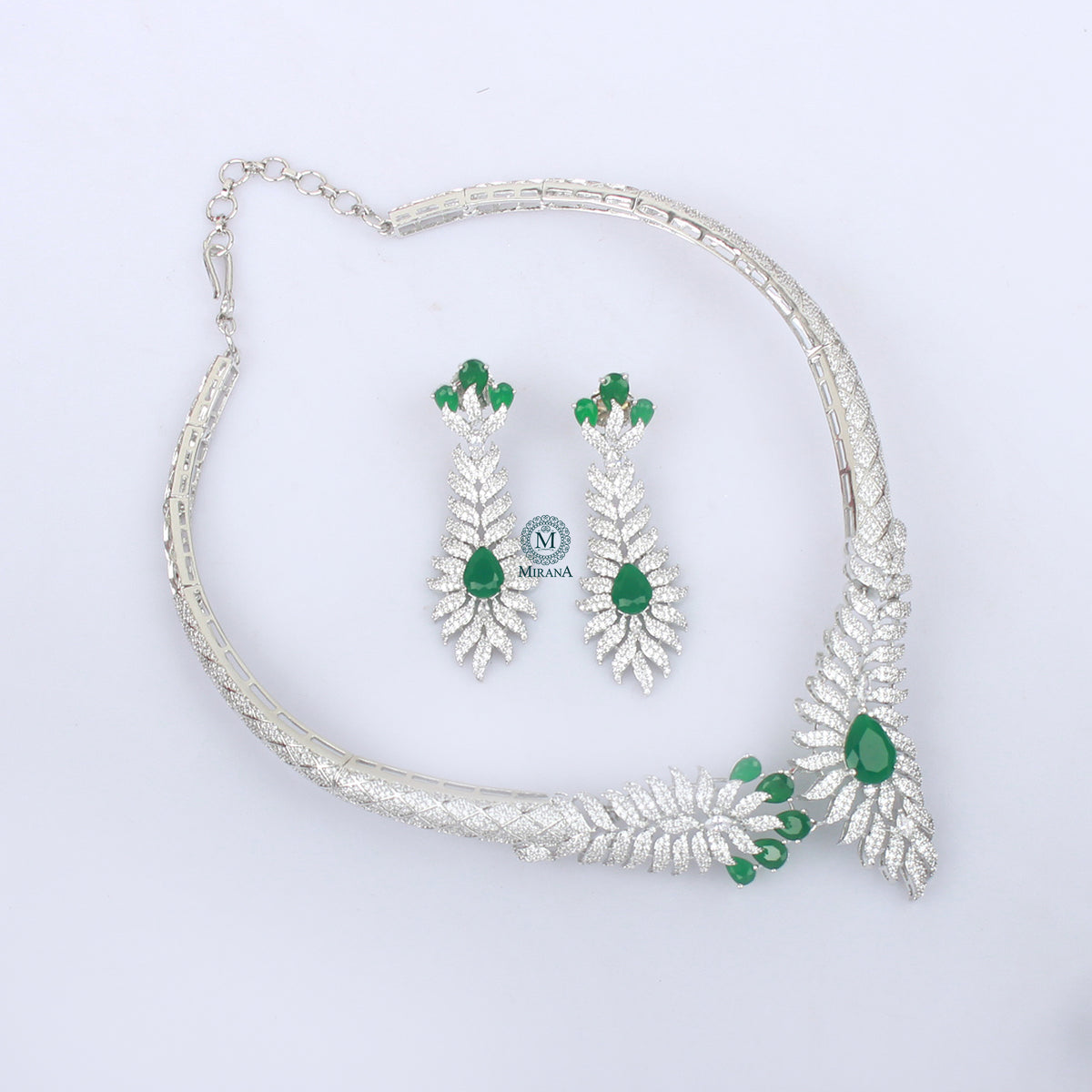Neysa CZ Designer Necklace Set
