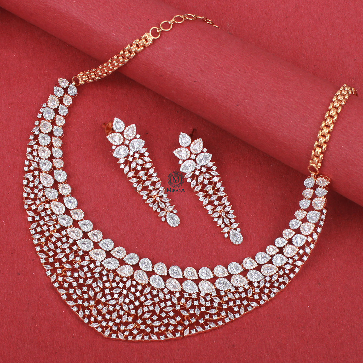 Maisha CZ Designer Necklace Set