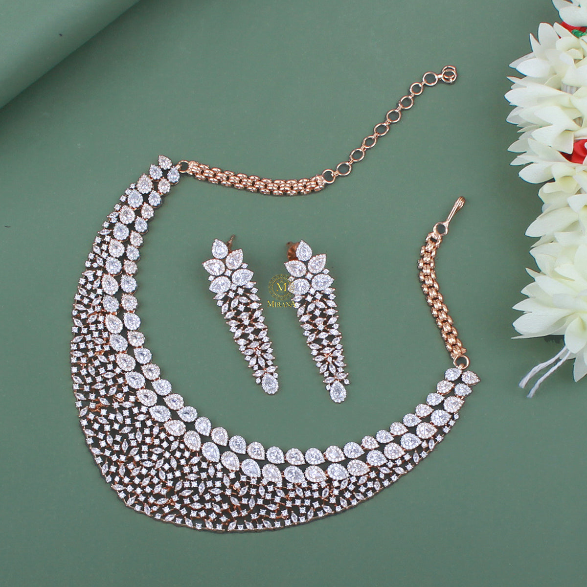 Maisha CZ Designer Necklace Set