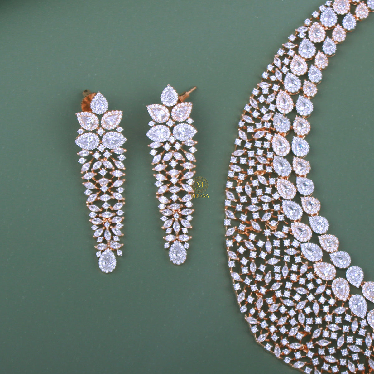 Maisha CZ Designer Necklace Set