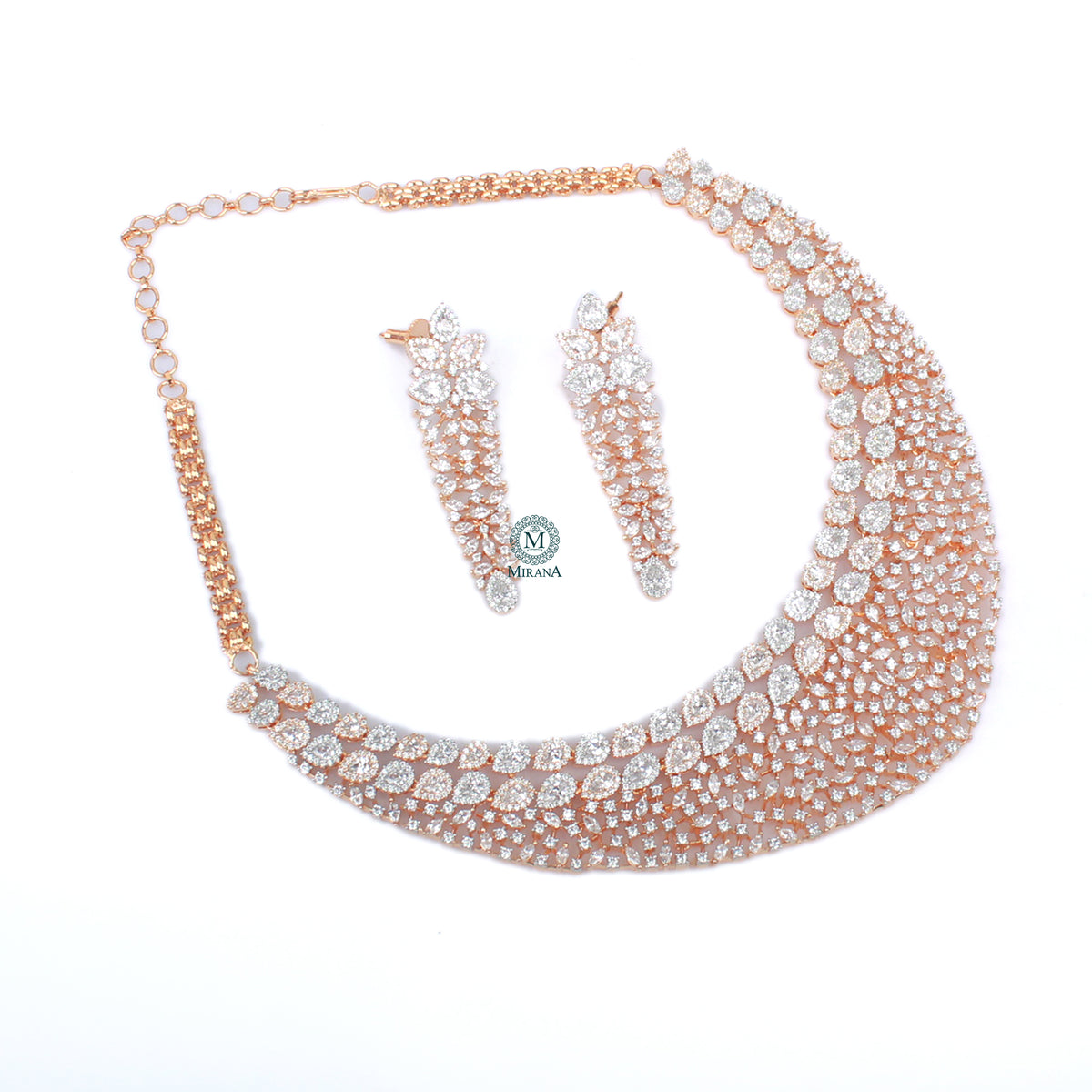 Maisha CZ Designer Necklace Set