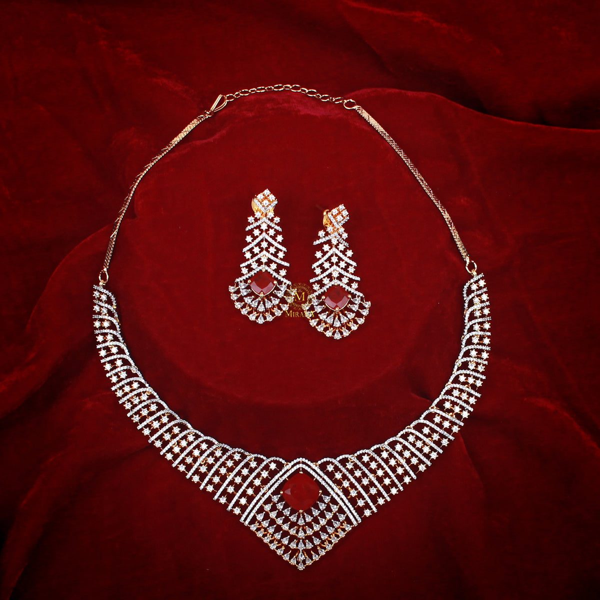 Ayla CZ Designer Necklace Set