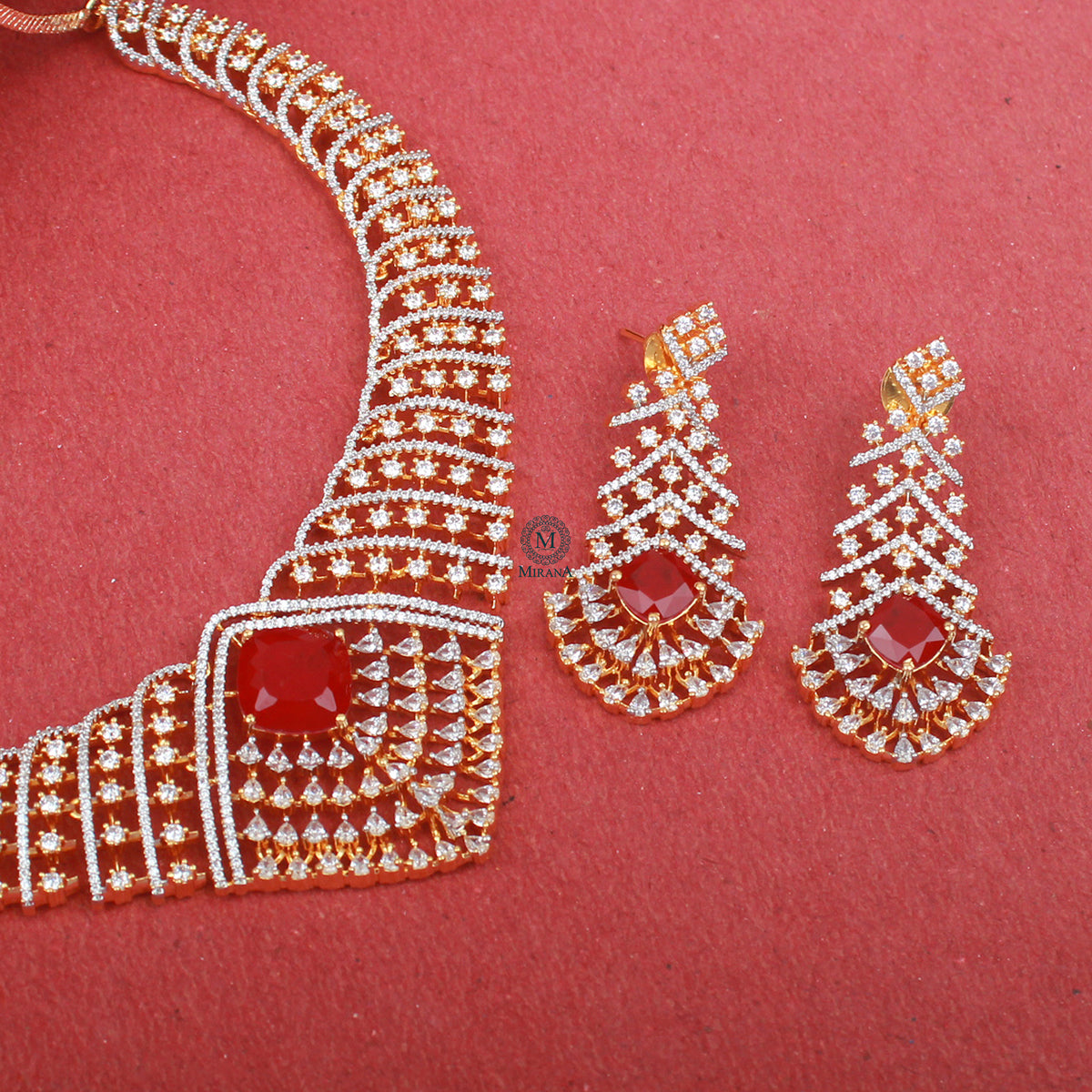Ayla CZ Designer Necklace Set