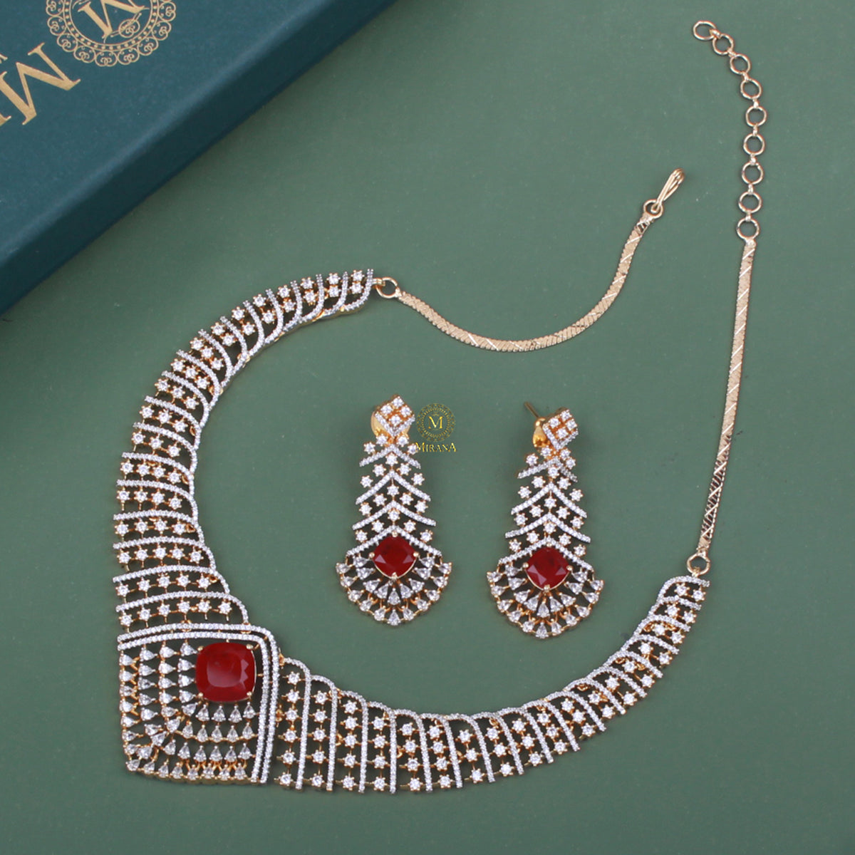 Ayla CZ Designer Necklace Set
