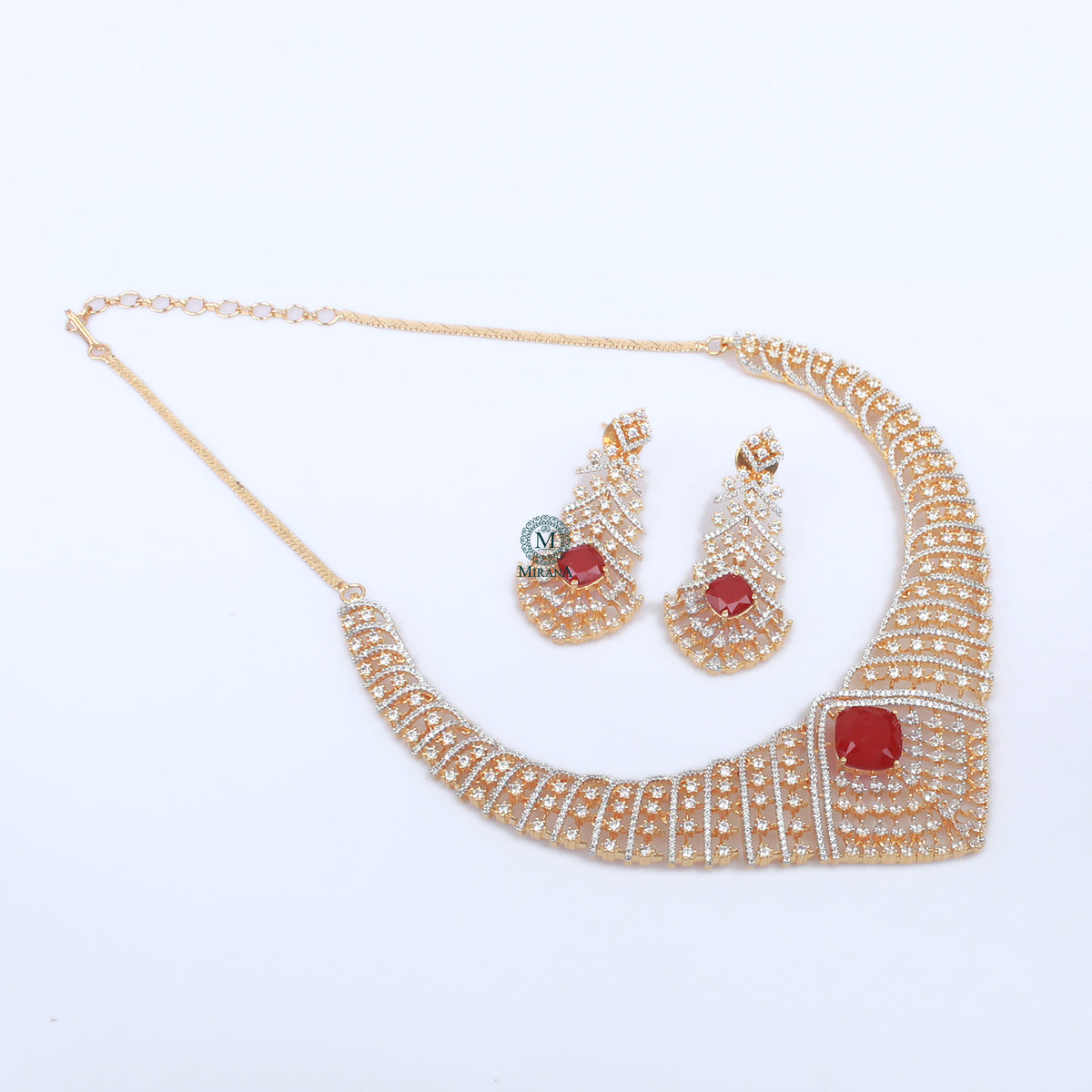 Ayla CZ Designer Necklace Set