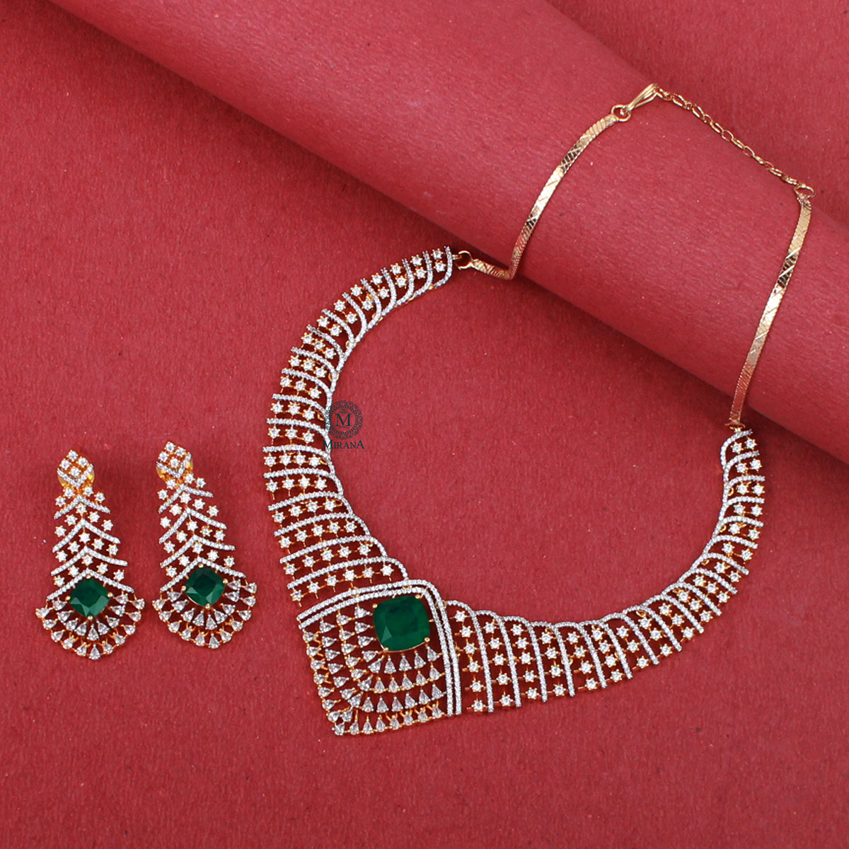 Ayla CZ Designer Necklace Set