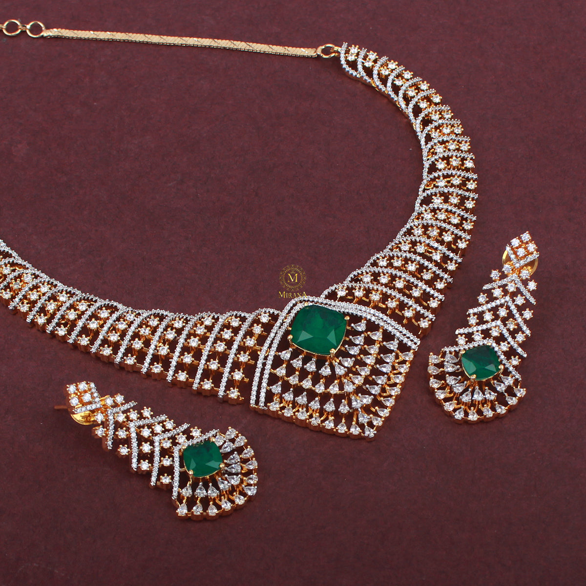 Ayla CZ Designer Necklace Set