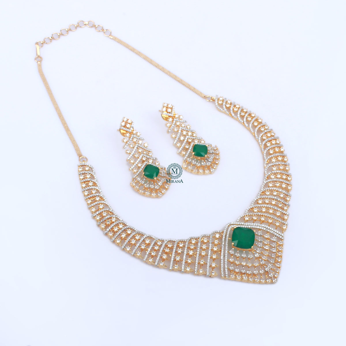 Ayla CZ Designer Necklace Set