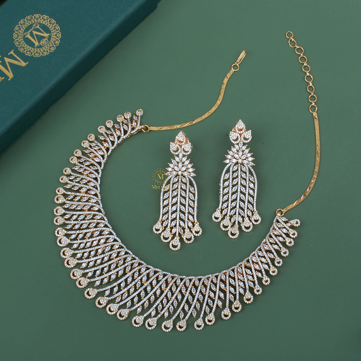 Shaina CZ Designer Necklace Set