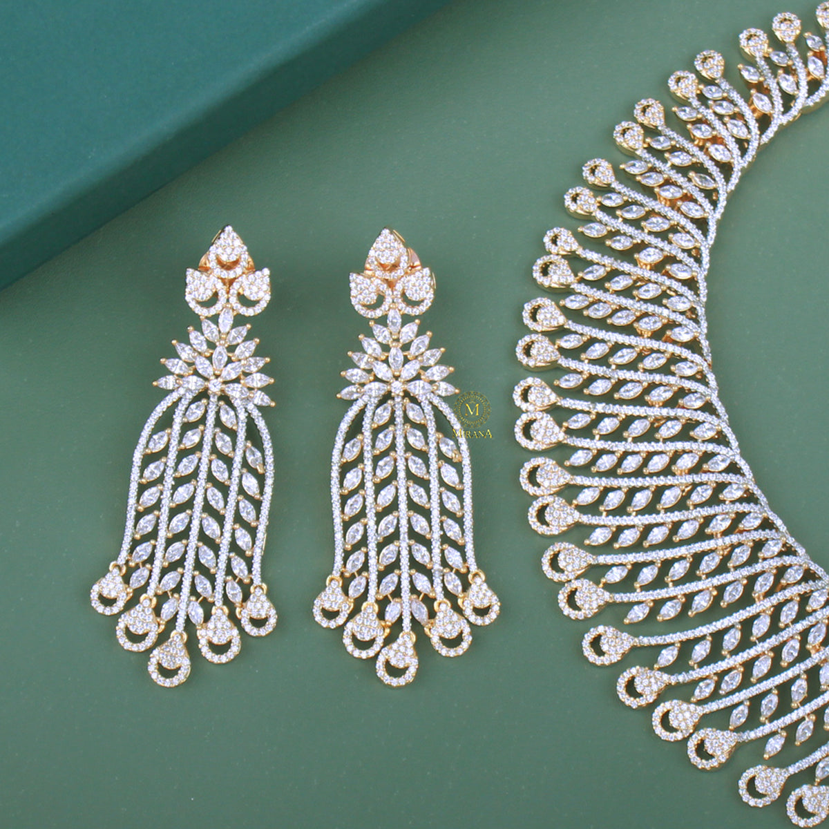 Shaina CZ Designer Necklace Set