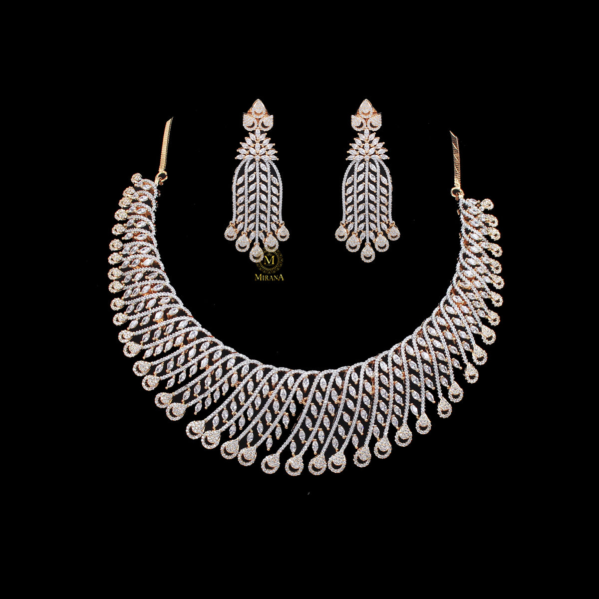 Shaina CZ Designer Necklace Set