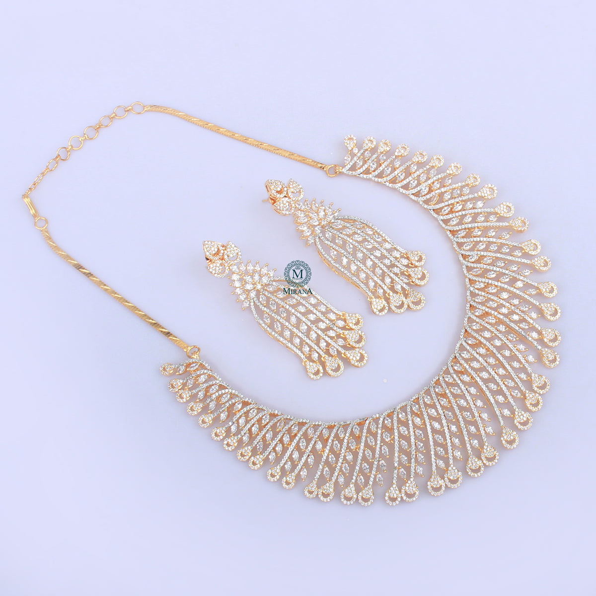 Shaina CZ Designer Necklace Set