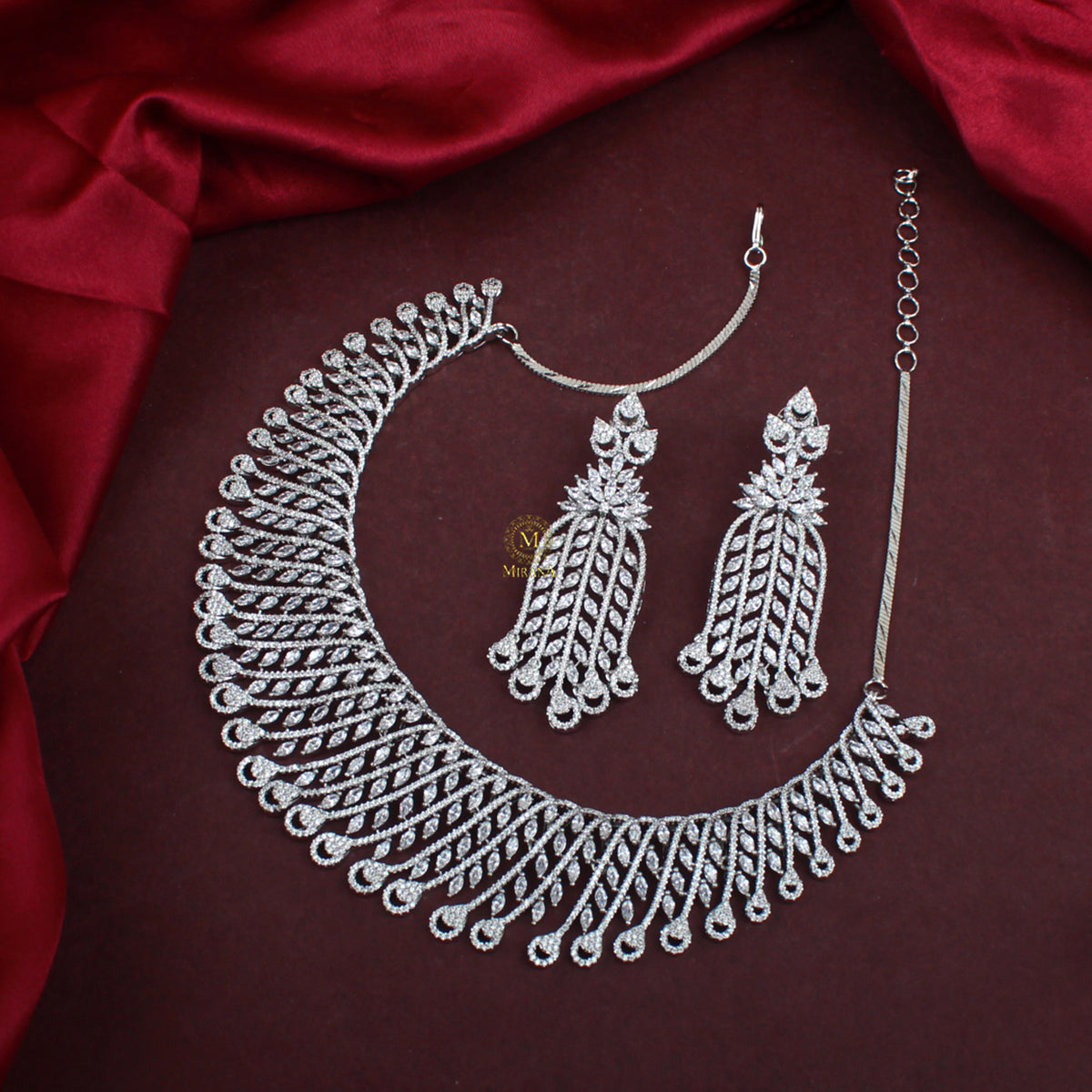 Shaina CZ Designer Necklace Set