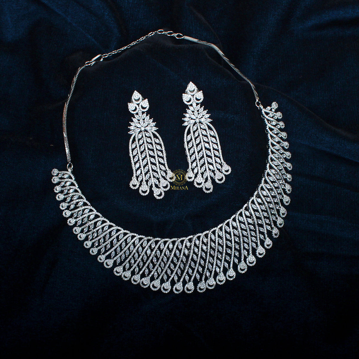 Shaina CZ Designer Necklace Set