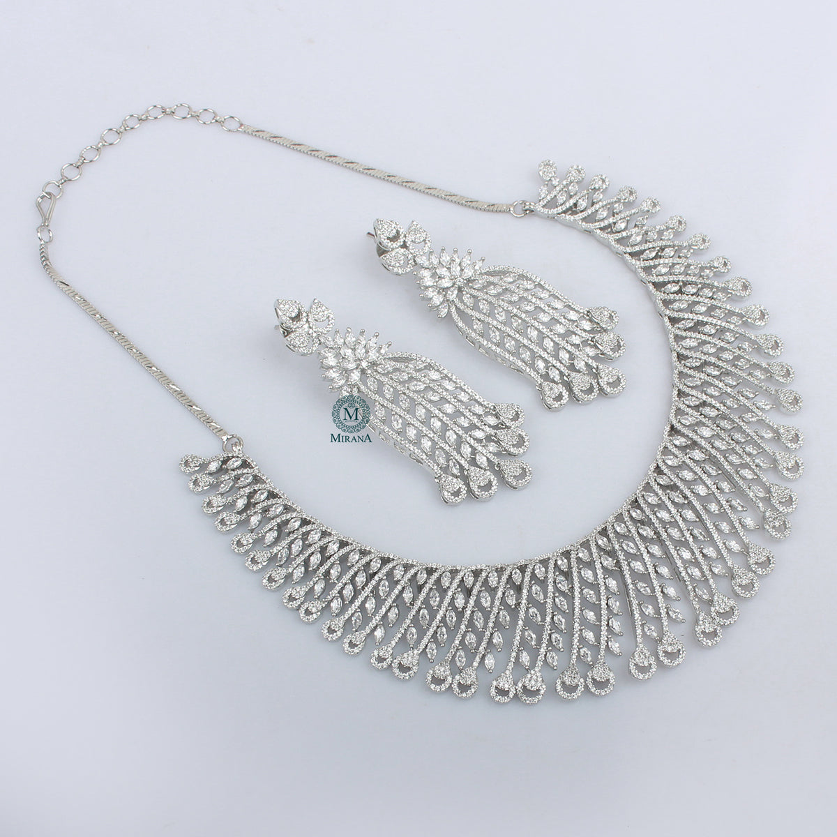 Shaina CZ Designer Necklace Set