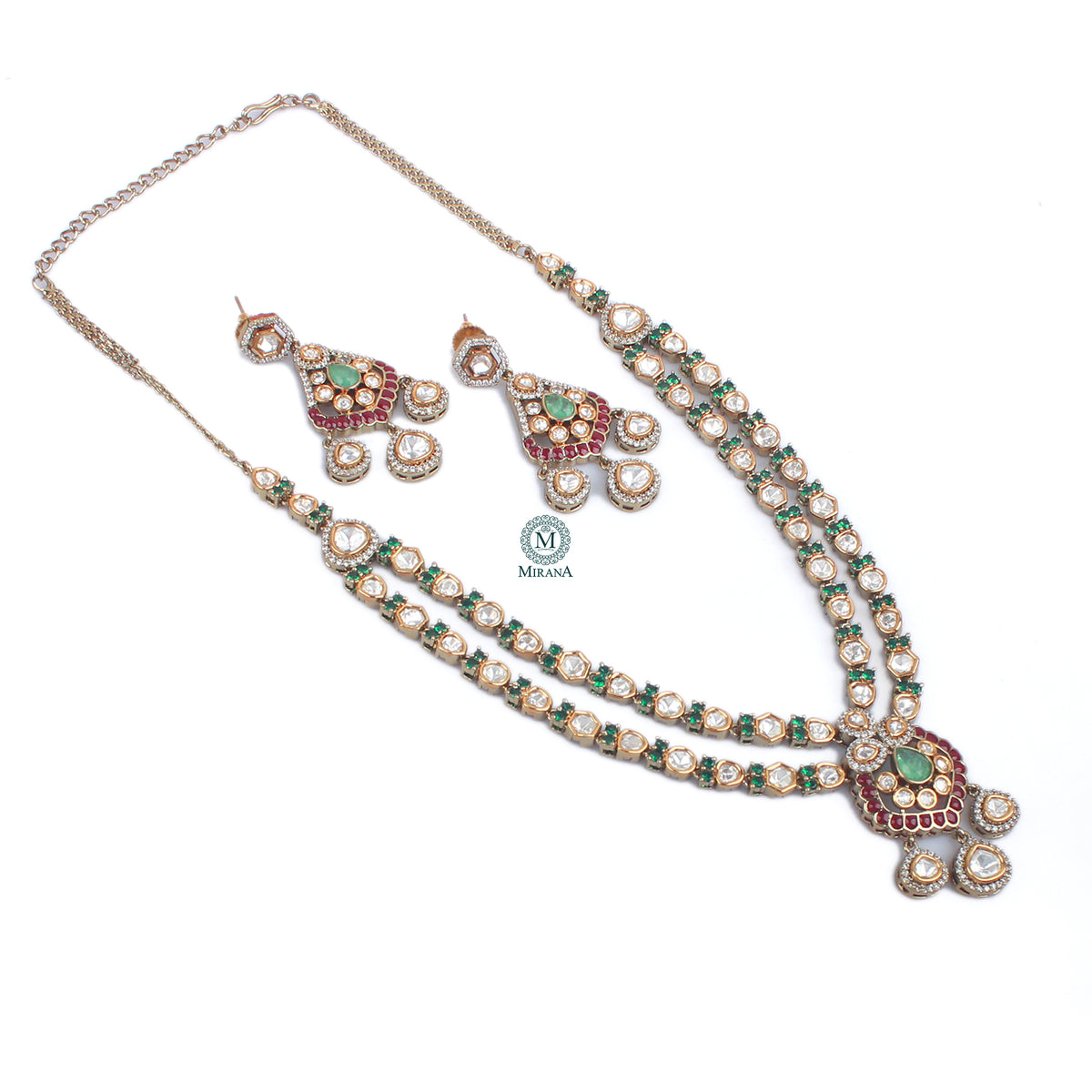 Yanishi Polki Layered Necklace Set