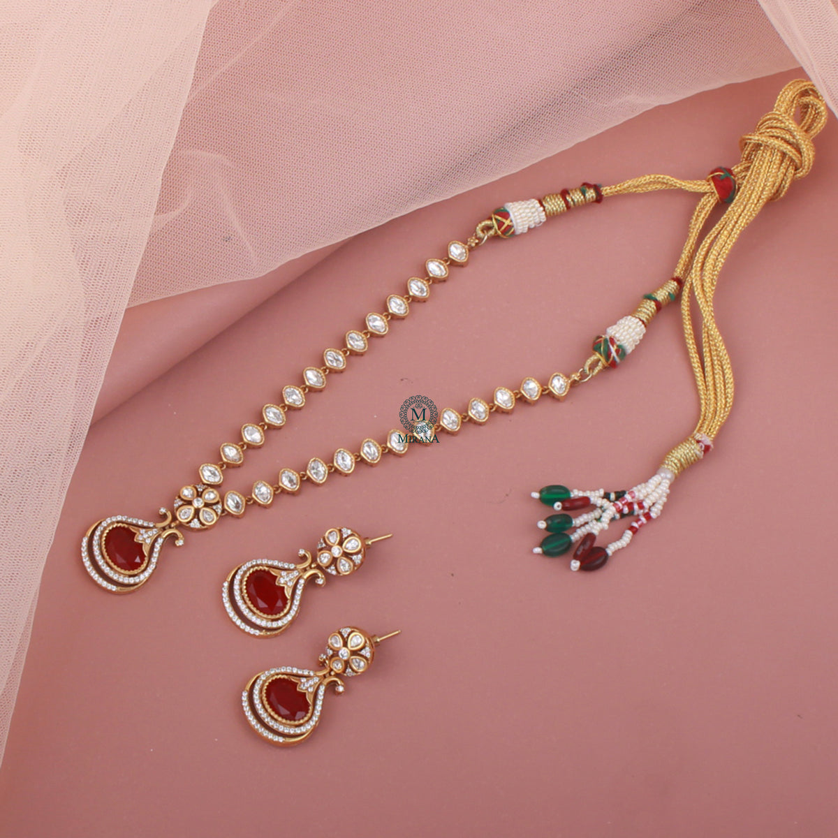 Taanishi Polki Designer Necklace Set