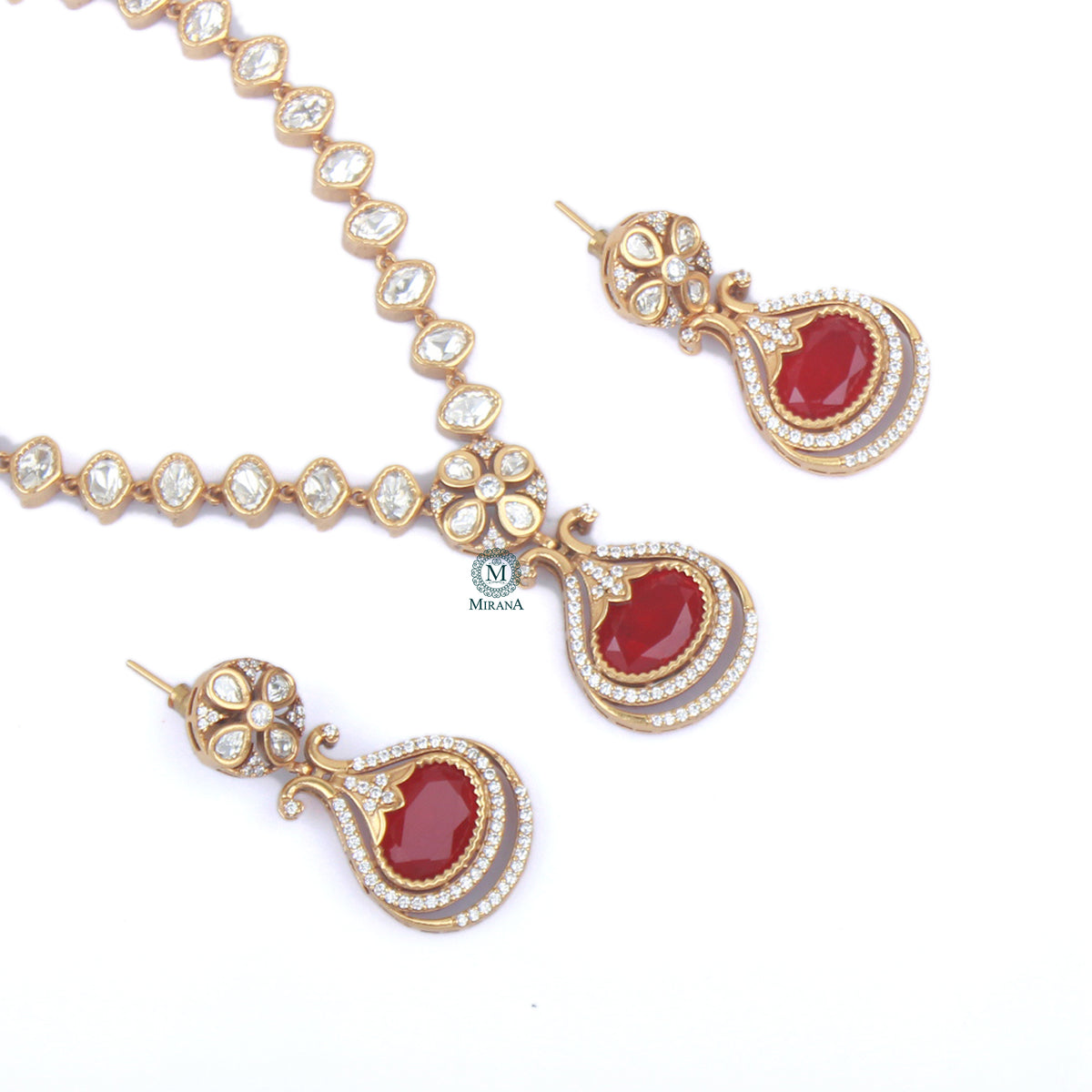 Taanishi Polki Designer Necklace Set