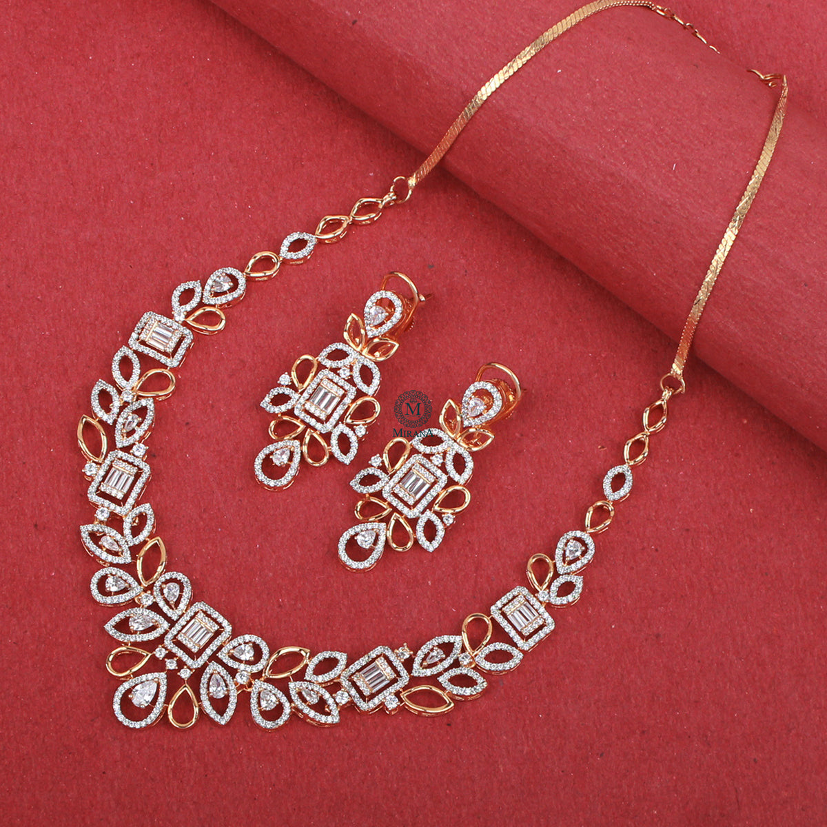 Chiya CZ Designer Necklace Set