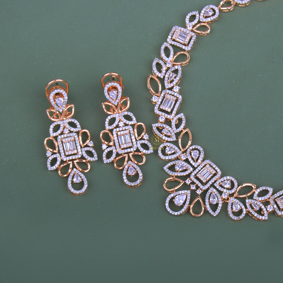 Chiya CZ Designer Necklace Set
