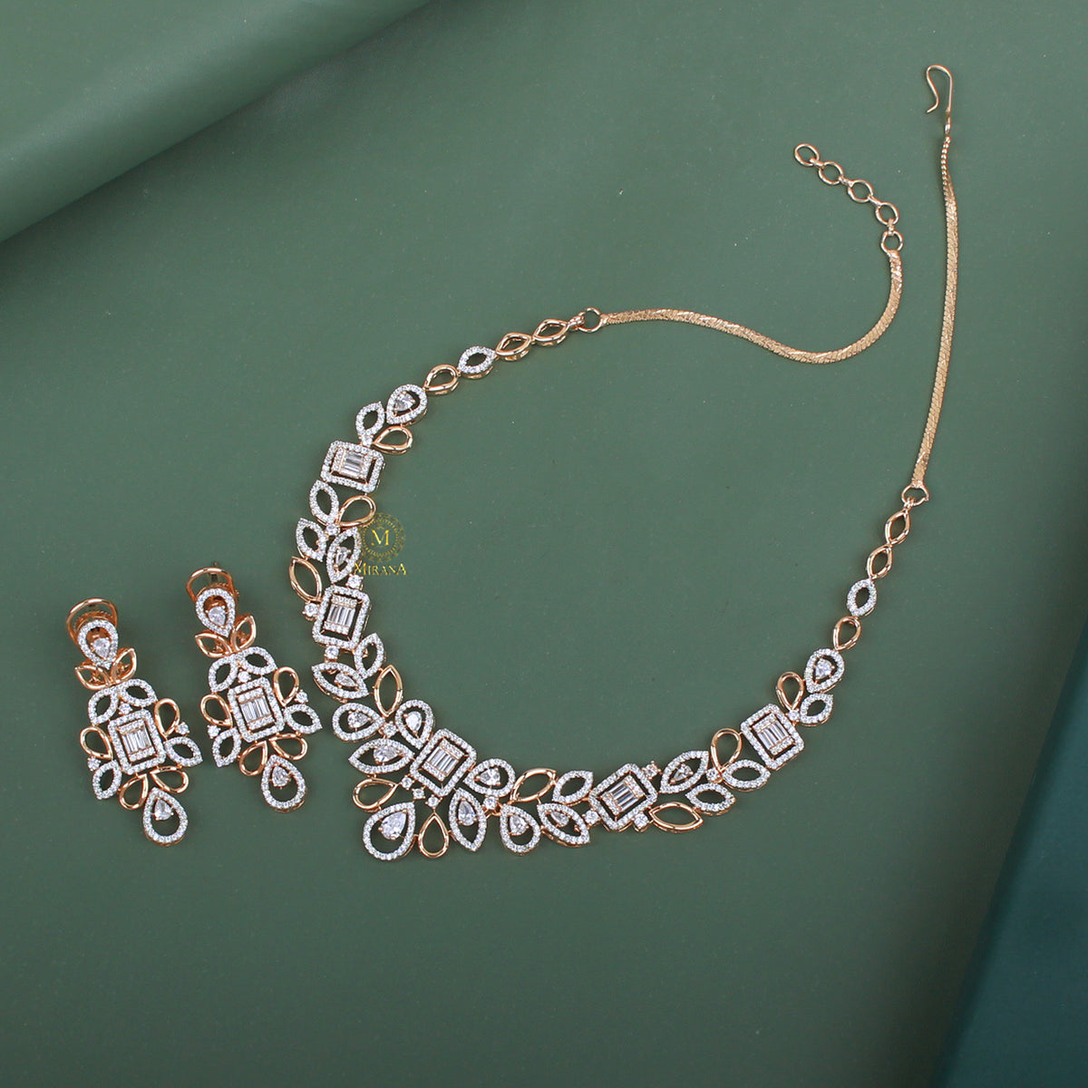 Chiya CZ Designer Necklace Set