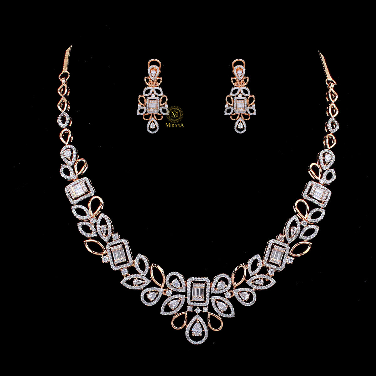 Chiya CZ Designer Necklace Set
