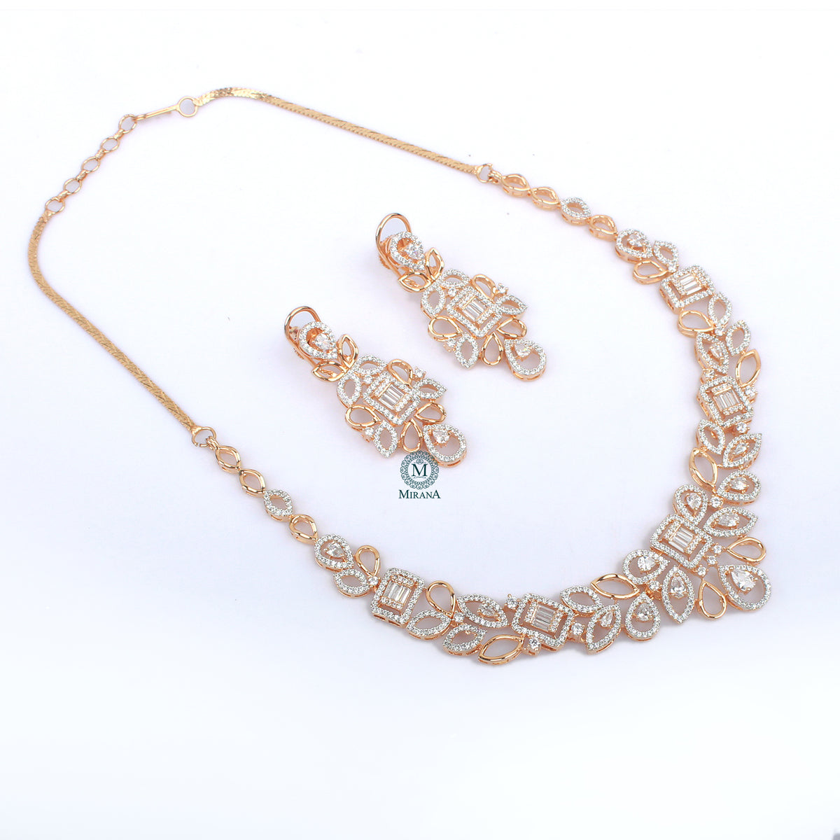 Chiya CZ Designer Necklace Set