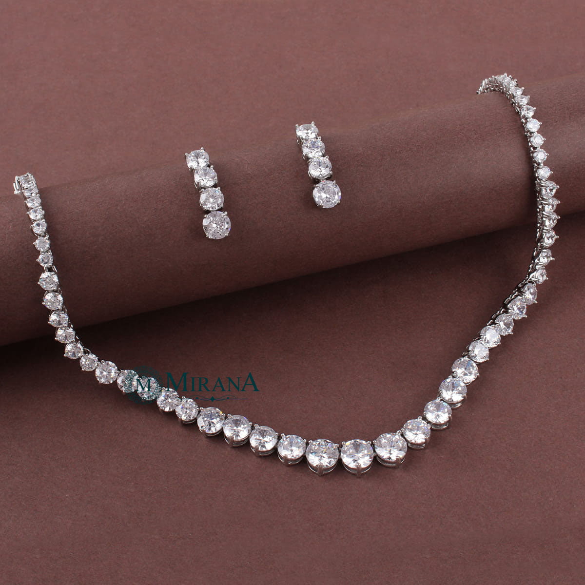 Diamond Necklace Designs One Line Stone Necklace Single Line White