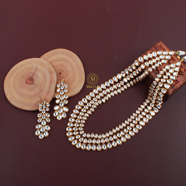 Chaitali Kundan Designer Long Necklace Set