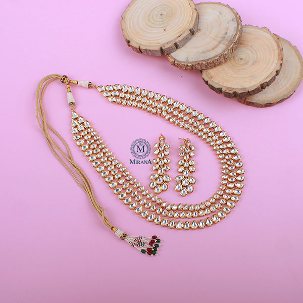 Chaitali Kundan Designer Long Necklace Set