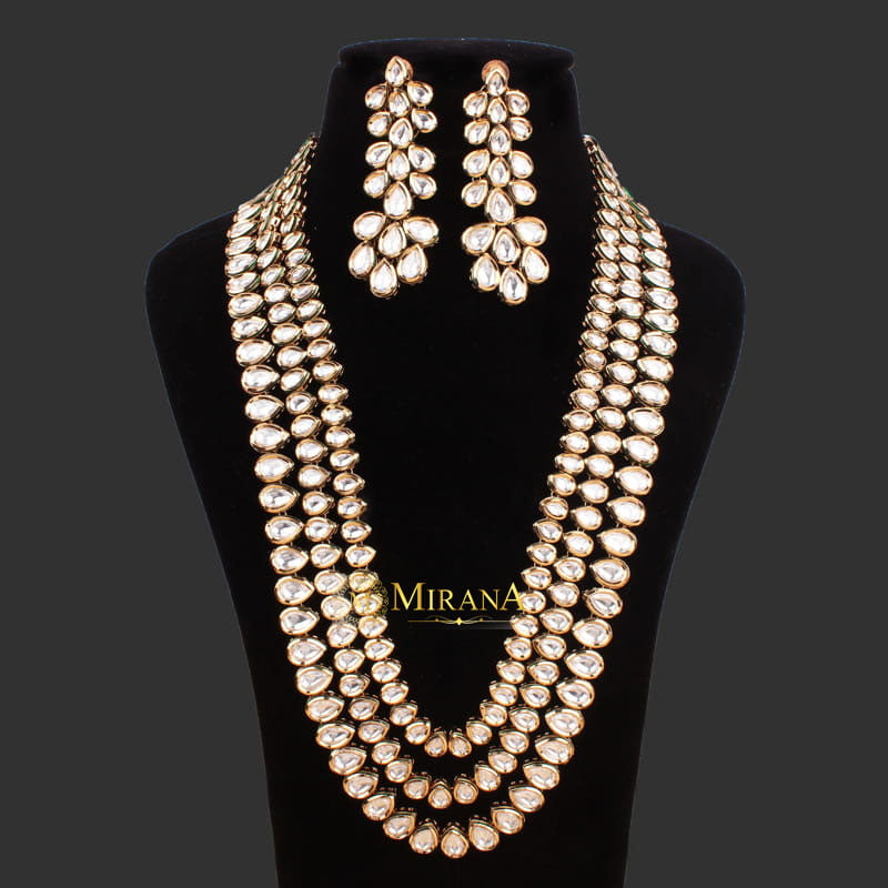 Chaitali Kundan Long Necklace Set