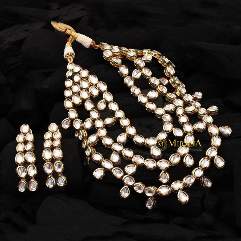 Saumya Kundan Layered Necklace Set