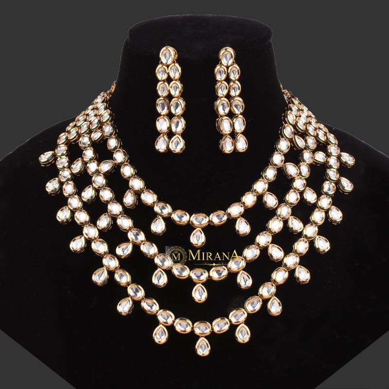 Saumya Kundan Layered Necklace Set